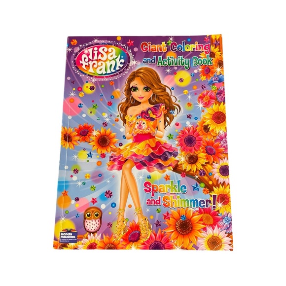 Lisa Frank Giant Coloring and Activity Book Sparkle & Shimmers Colors Princesses - Picture 1 of 9